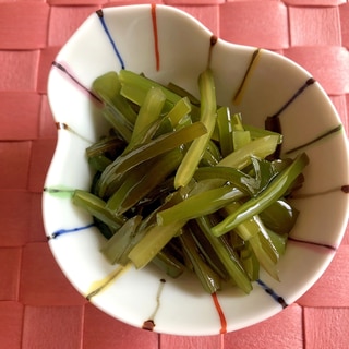 簡単＆ヘルシーおつまみ！茎わかめのだし醤油漬け